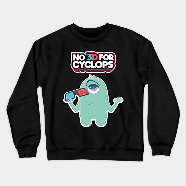 Comic 3D Glasses Zyklop Cinema Film Comic Gift Crewneck Sweatshirt by MrTeee